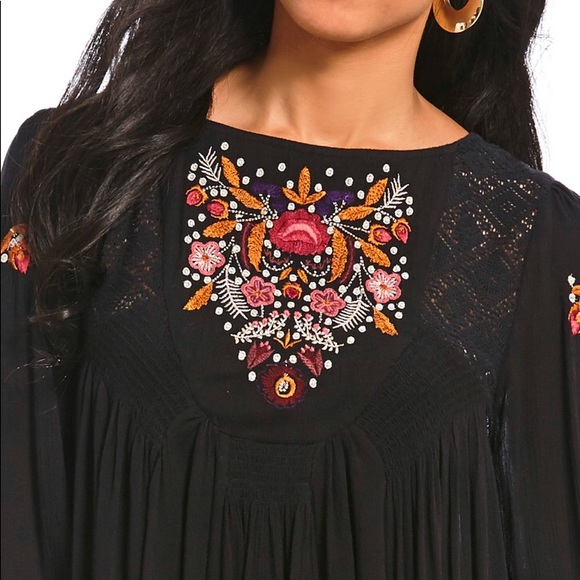New FP Mohave Floral Embroidered Prairie Dress - Picture 6 of 7
